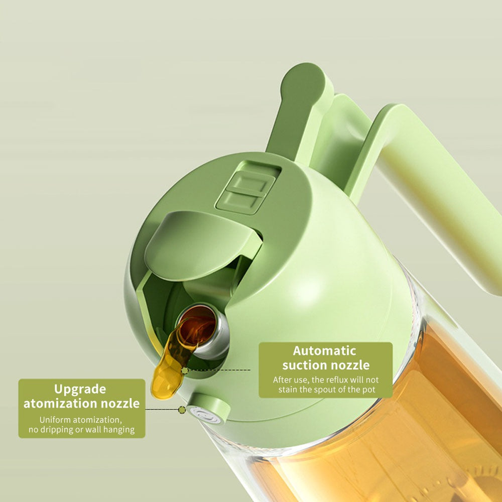 2-in-1 Oil Sprayer Bottle for Kitchen – Spray & Pour Dispenser for Cooking, Baking and BBQ