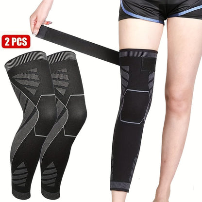 1 Pair - Knee Compression Support Sleeve Elastic Knee Brace For Pain Relief Sports Protection And Joint Stability (Random Color)
