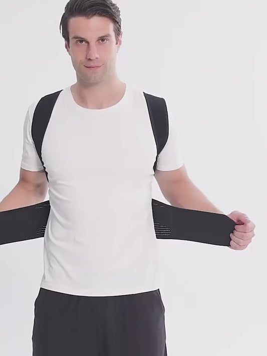 Adjustable Magnetic Posture Corrector Back Brace Support Belt for Upper Back Pain Relief – Standard Size
