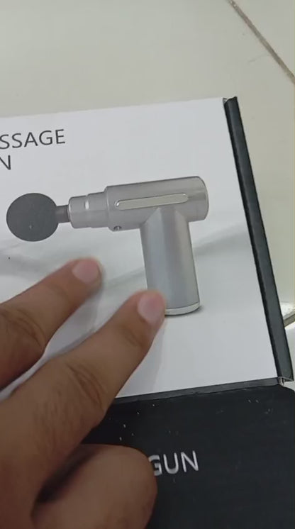 Portable Rechargeable Deep Tissue Massage Gun With Multiple Massage Heads For Muscle Relaxation