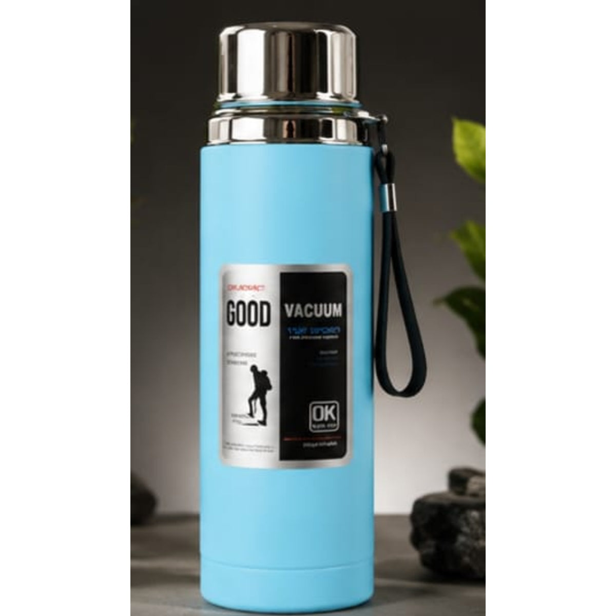 Premium 800ml/1000ml Stainless Steel Water Bottle – Leakproof Insulated Water Flask (Random Color)