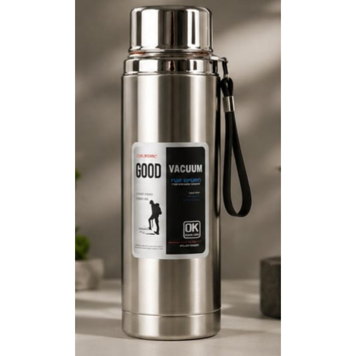 Premium 800ml/1000ml Stainless Steel Water Bottle – Leakproof Insulated Water Flask (Random Color)