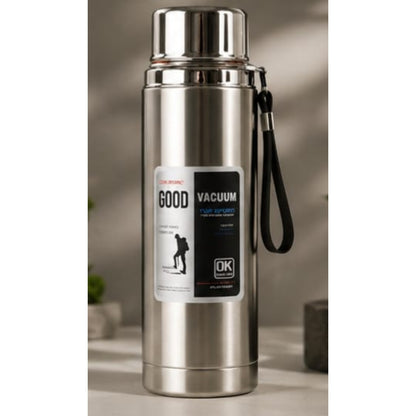 Premium 800ml/1000ml Stainless Steel Water Bottle – Leakproof Insulated Water Flask (Random Color)