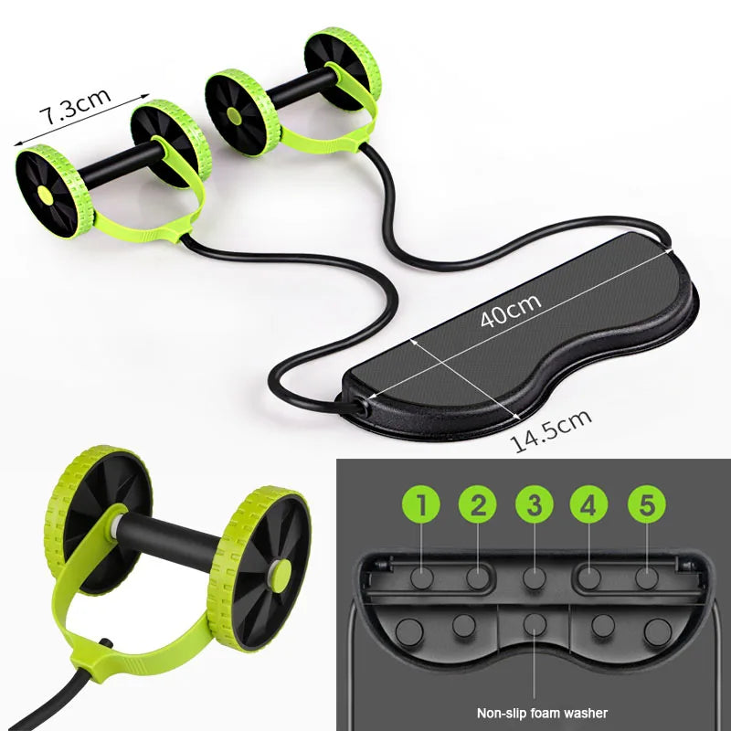 GENERIC REVOFLEX XTREME HOME GYM ABS ROLLER (random color)