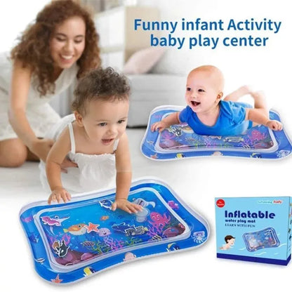 Baby Water Play Mat Inflatable Tummy Time Activity Play Mat for Infants & Toddlers