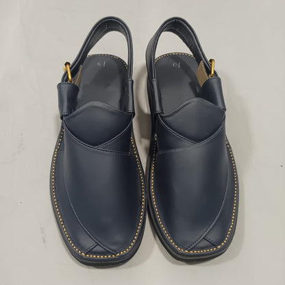 Peshawari Chappal Naram Qadam Pro Handmade Original Leather Light Weight Traditional Tyre Sole For Men - Size 10