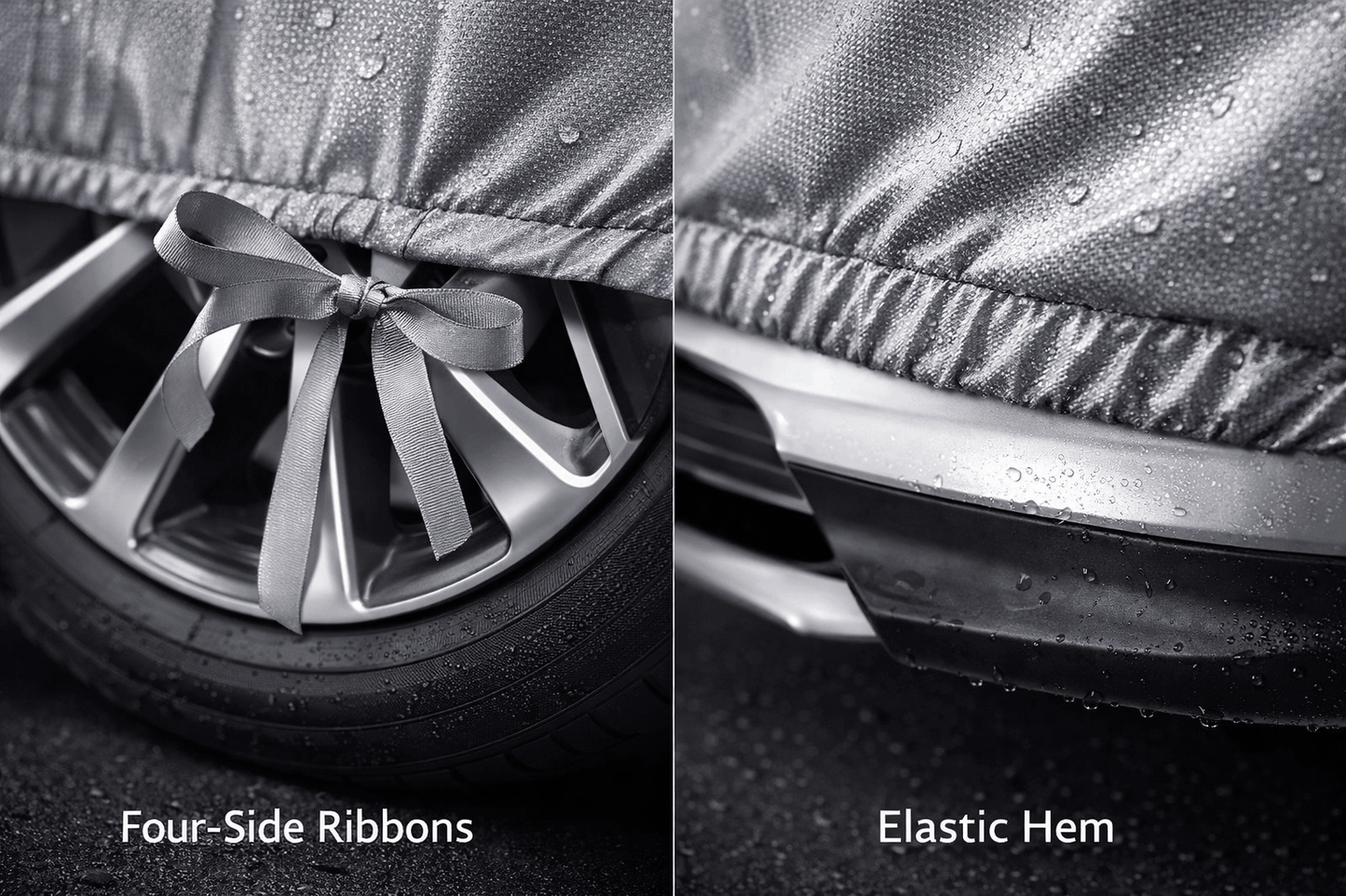 Toyota Corolla (2006–2023) Silver Parachute Car Top Cover – Waterproof, Dustproof, Heat Resistant Full Body Protection