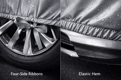 Toyota Corolla (2006–2023) Silver Parachute Car Top Cover – Waterproof, Dustproof, Heat Resistant Full Body Protection