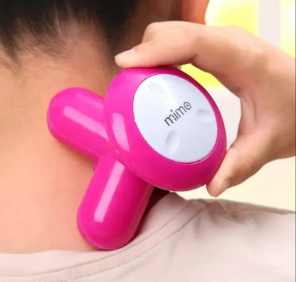 Portable Mini Mimo Massager Cell Operated Handheld Body Massager Without Cell ABS Material - Random Color