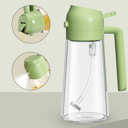 2-in-1 Oil Sprayer Bottle for Kitchen – Spray & Pour Dispenser for Cooking, Baking and BBQ