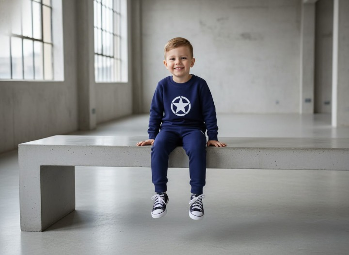 Star Printed Sweatshirt & Pajama Trouser Tracksuit for Kids | Winter Warm Fleece Clothing Set Outfit for Boys & Girls – Cozy & Stylish | FOR BABY AND KIDS