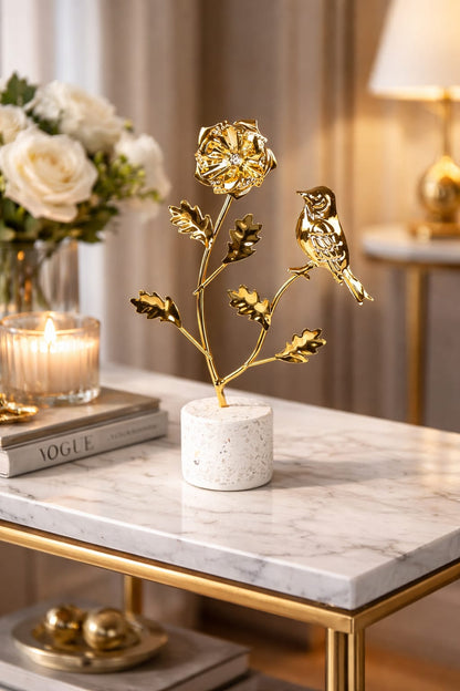 Decorative Showpiece KD-8213 – Elegant Home & Office Decoration Piece (Size 13.5x4.6x19.8cm)