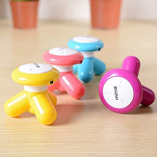 Portable Mini Mimo Massager Cell Operated Handheld Body Massager Without Cell ABS Material - Random Color