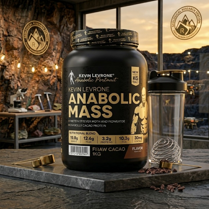Kevin Levrone Anabolic Mass Pro Muscle Building Weight Gainer Double Rich Chocolate Flavor 2.2 Pounds 1 Kg