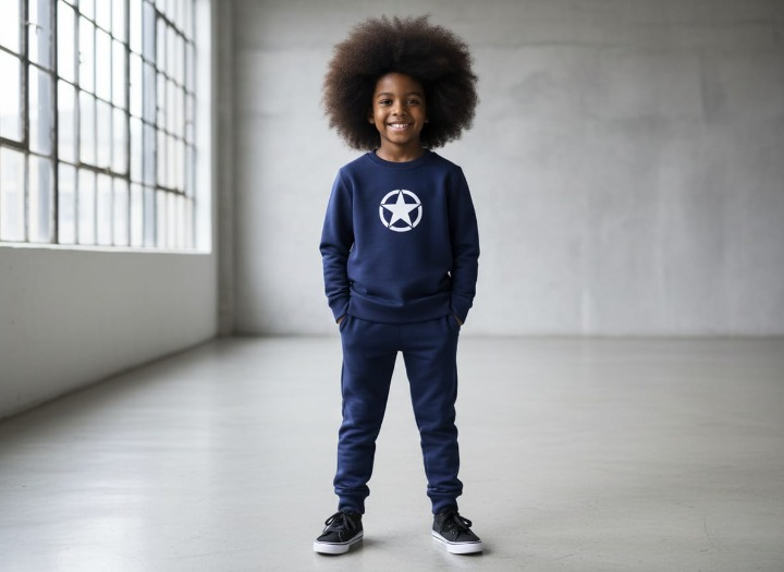Star Printed Sweatshirt & Pajama Trouser Tracksuit for Kids | Winter Warm Fleece Clothing Set Outfit for Boys & Girls – Cozy & Stylish | FOR BABY AND KIDS