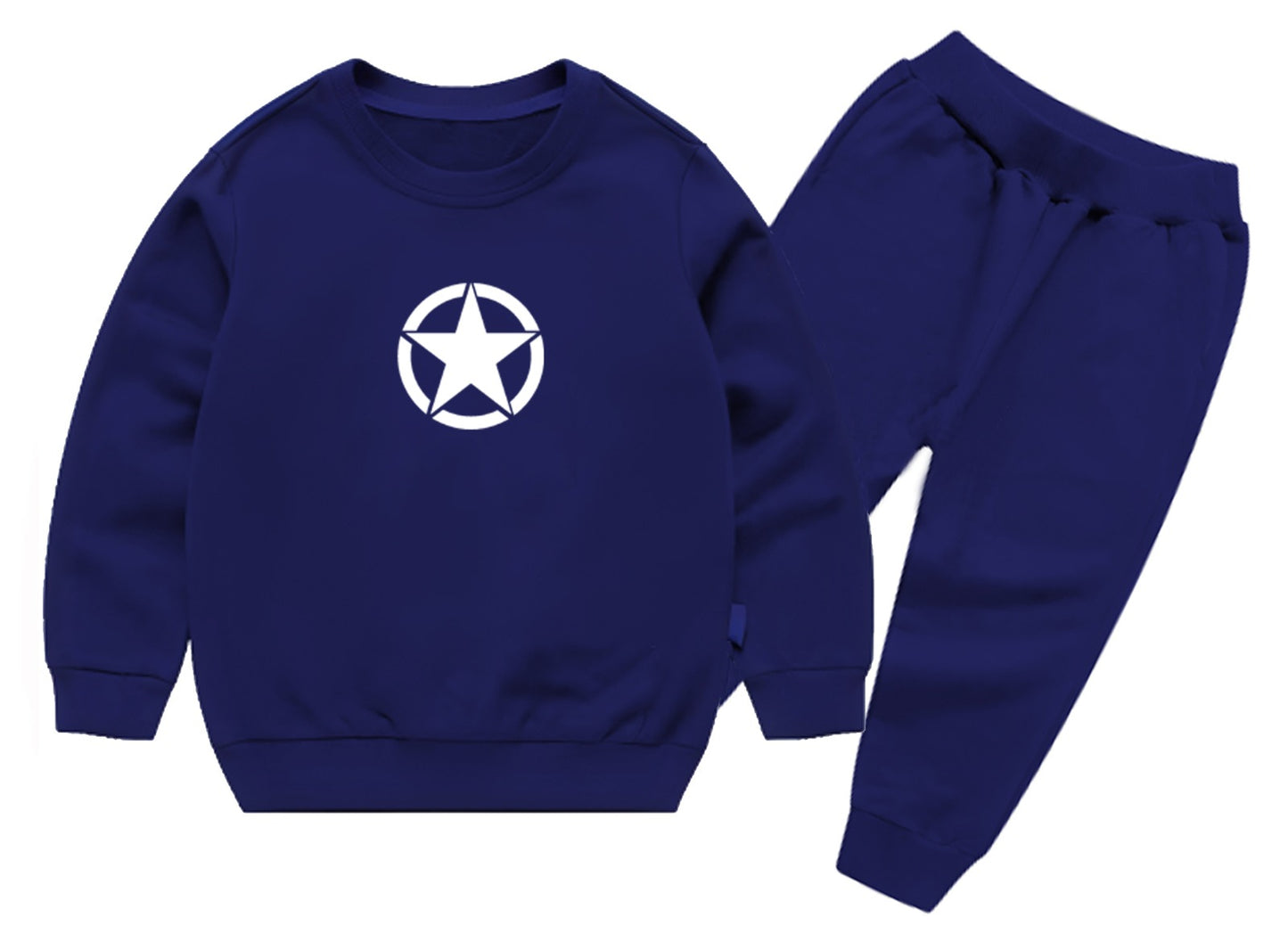 Star Printed Sweatshirt & Pajama Trouser Tracksuit for Kids | Winter Warm Fleece Clothing Set Outfit for Boys & Girls – Cozy & Stylish | FOR BABY AND KIDS