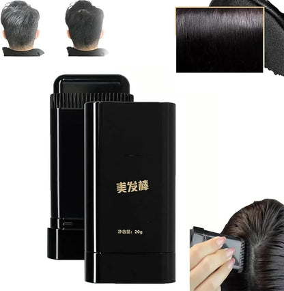 Hair Color Stick Instant Root Touch-Up - Portable Solution For Quick And Easy Gray Hair Coverage And Temporary Root Concealing (20g) - Black