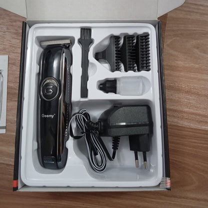 Geemy Original Professional Hair Clipper Trimmer Shaver GM-6050 With Full Accessories Kit For Precision Grooming And Styling