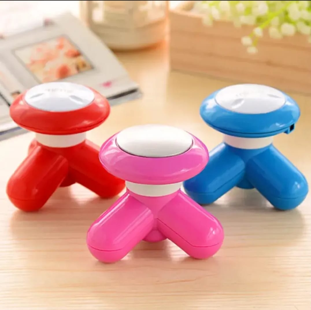 Portable Mini Mimo Massager Cell Operated Handheld Body Massager Without Cell ABS Material - Random Color