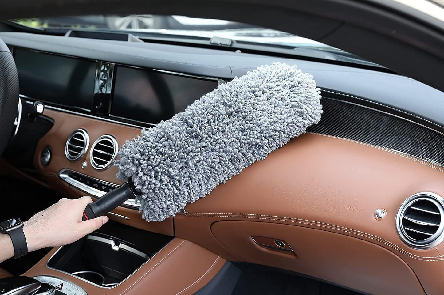 Microfiber Car Duster – Scratch-Free Cleaning with Extendable Handle