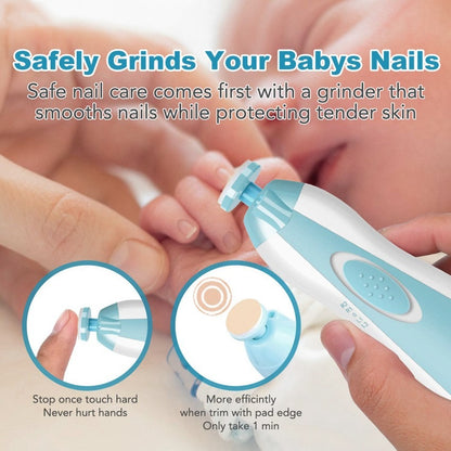 Premium 6-in-1 Electric Baby Nail Trimmer Set – Safe Infant Nail Filer, Clipper Alternative Kit with Storage Case - Random Color