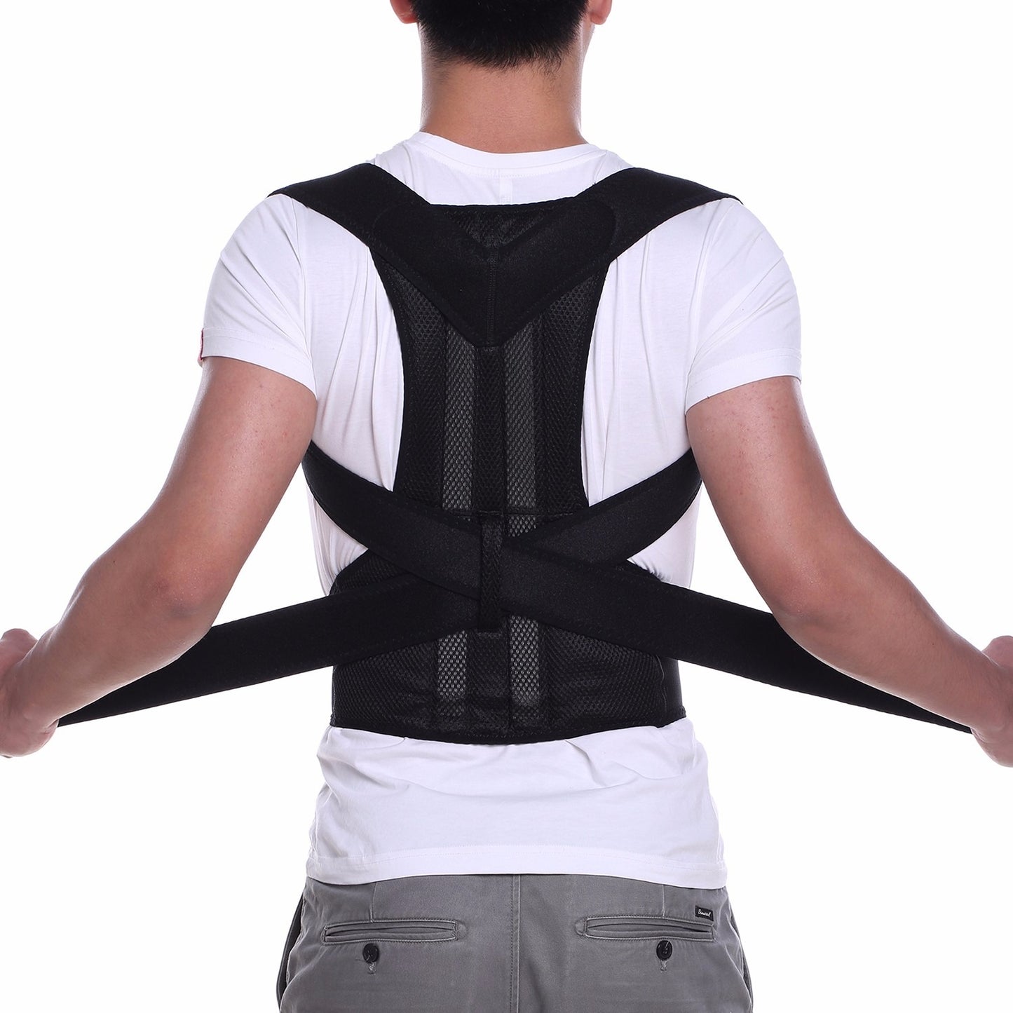 Adjustable Magnetic Posture Corrector Back Brace Support Belt for Upper Back Pain Relief – Standard Size