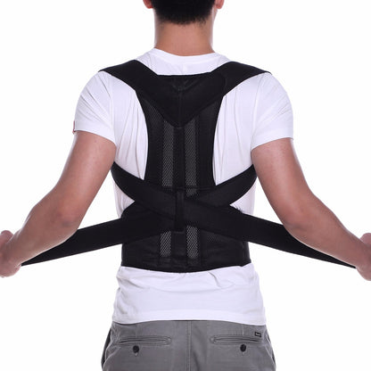 Adjustable Magnetic Posture Corrector Back Brace Support Belt for Upper Back Pain Relief – Standard Size