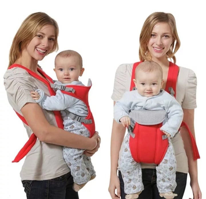 Adjustable Baby Carrier Safety Belt Backpack | Strong Material Infant & Toddler Carrier | Comfortable Baby Carrying Sling for Newborns (Random Color)