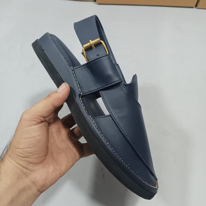 Peshawari Chappal Naram Qadam Pro Handmade Original Leather Light Weight Traditional Tyre Sole For Men - Size 10