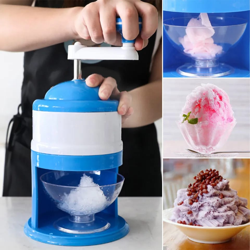 Manual Ice Crushing Shaver Maker Machine Gola Ganda Household Ice Crusher For Refreshing Summer Treats